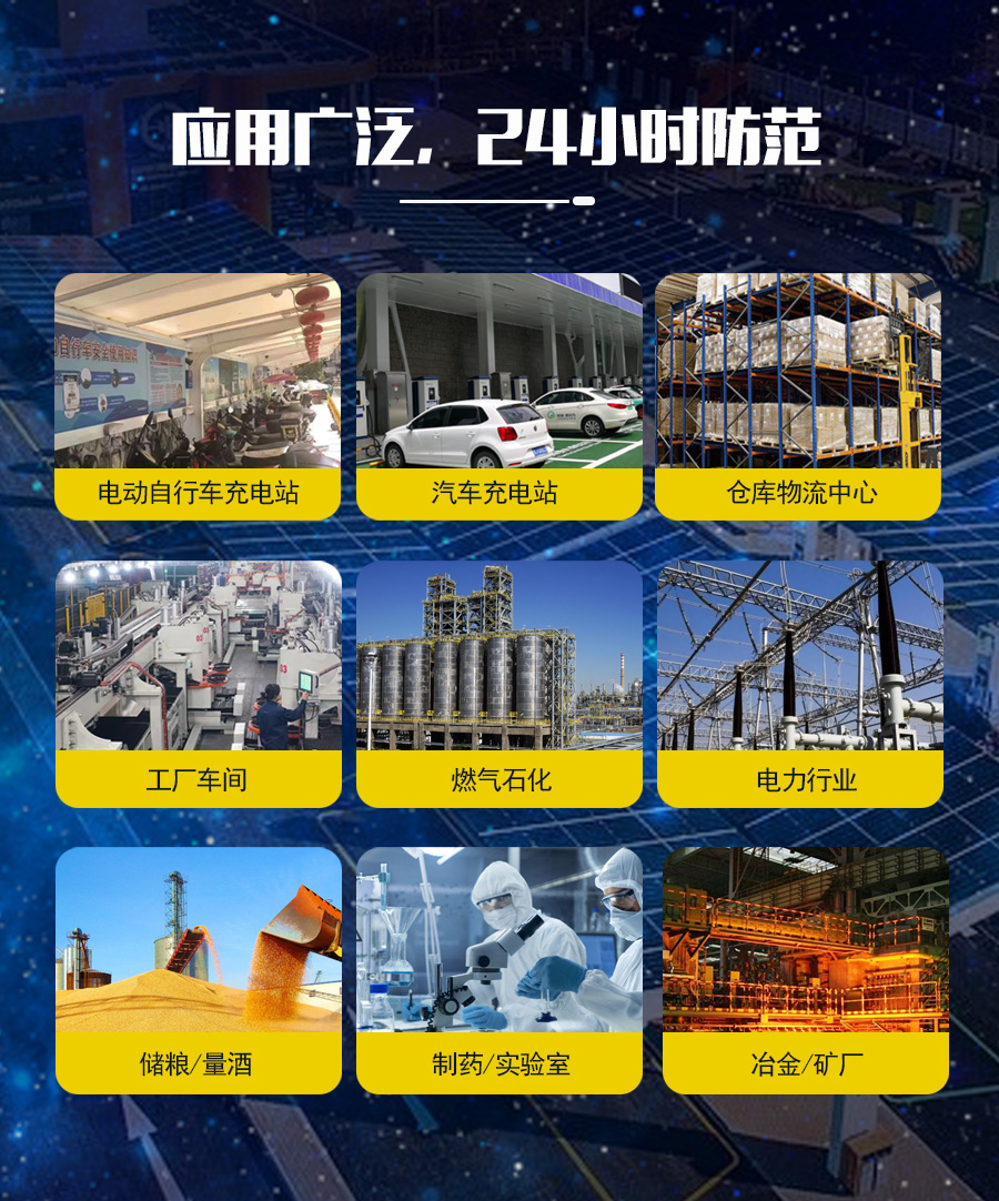 三波段火焰識別自動報警攝像頭火災報警器